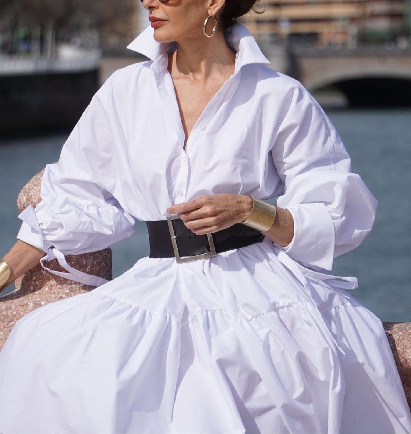 Egyptian Cotton White Dress