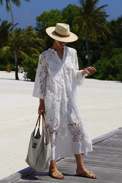 Lace Luana Elegant White Dress