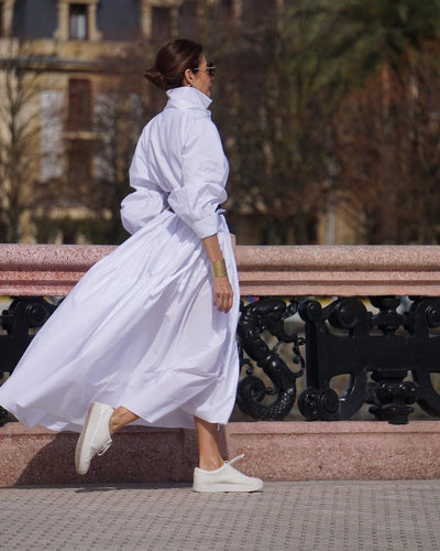 Egyptian Cotton White Dress