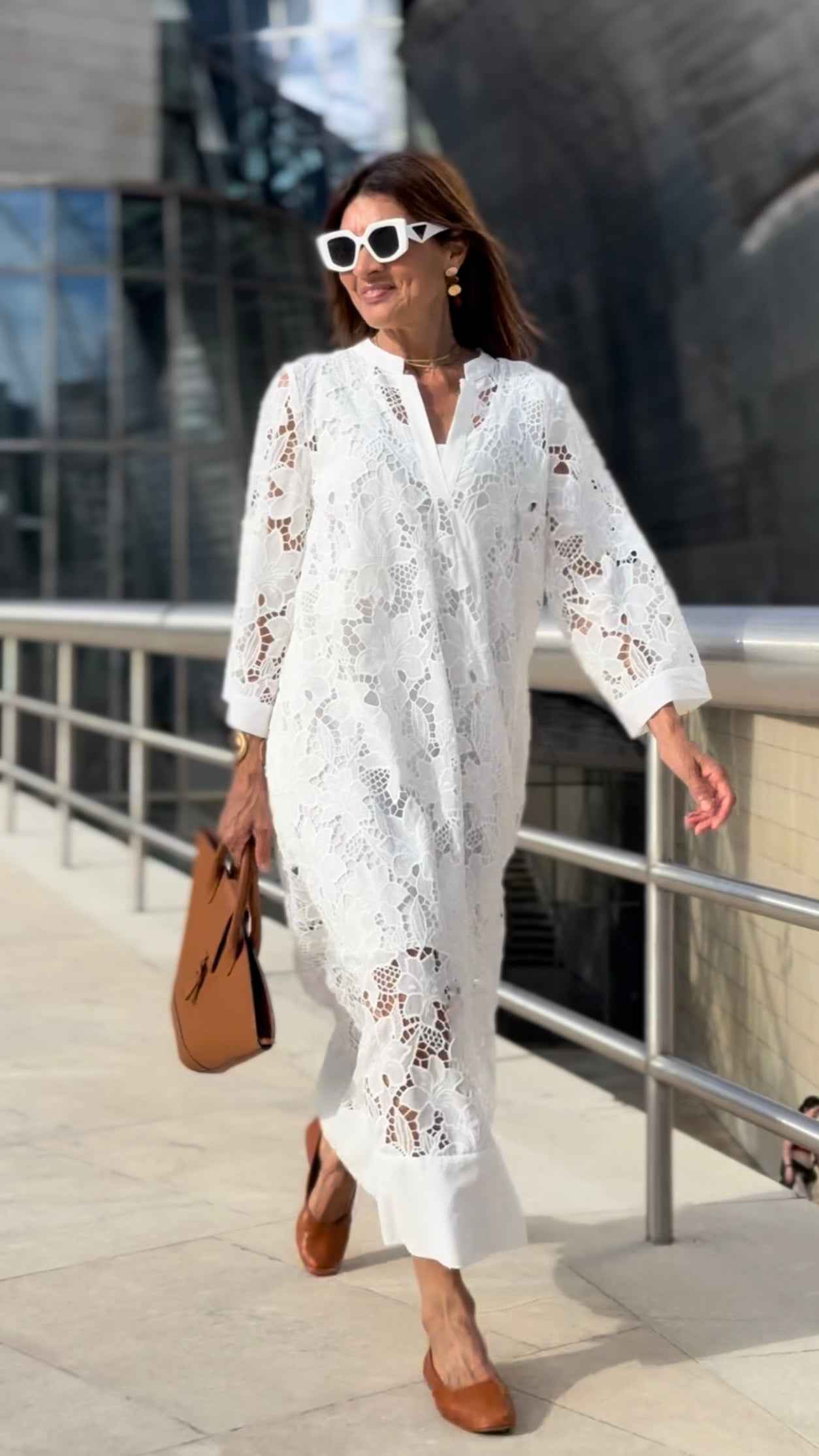 Lace Luana Elegant White Dress
