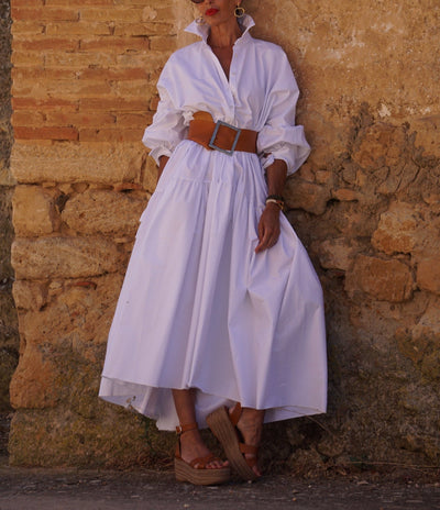 Egyptian Cotton White Dress